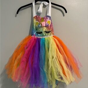 Rainbow Unicorn Kids Costume